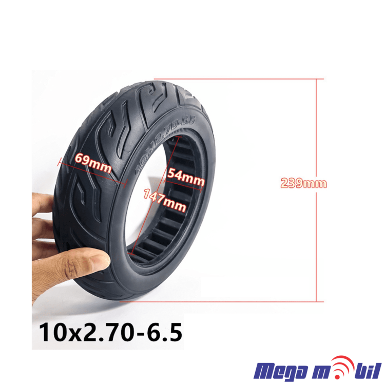 Polna guma za trotinet 10x2.7-6.5 (70/65-6.5) Ninebot G30 Max